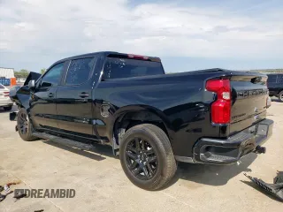 2024 Chevrolet Silverado 1500 Custom with VIN 3GCPABEK0RG245584, listed as a Copart auction lot 50540105 with 43,937 mi miles and Salvage Title. Bid and sale history available at DreamBid. Image 2.
