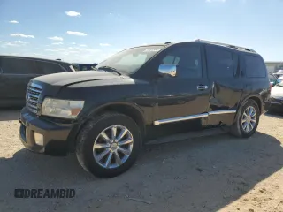 2010 Infiniti QX56 with VIN 5N3ZA0NF6AN905562, listed as a Copart auction lot 77361864 with 215,430 mi miles and Salvage title. Bid and sale history available at DreamBid. Image 1.