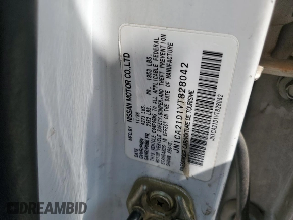 1997 Nissan Maxima GXE с VIN JN1CA21D1VT828042, выставлен на аукционе Copart как лот 52630475 с пробегом 351 073 миль миль и Списание • Salvage title. История ставок и продаж доступна на DreamBid. Изображение 12.