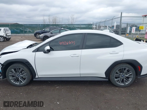 2024 Subaru WRX with VIN JF1VBAB64R9819602, listed as a IAAI auction lot 41928895 with 1,832 mi miles and . Bid and sale history available at DreamBid. Image 14.