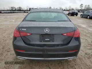 2022 Mercedes-Benz C 300 with VIN W1KAF4GB4NR018480, listed as a Copart auction lot 44809485 with 24,373 mi miles and Salvage Title. Bid and sale history available at DreamBid. Image 6.