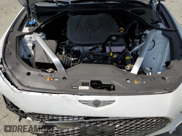 2025 Genesis G70 2.5T with VIN KMTG34SC9SU156684, listed as a Copart auction lot 59886055 with 3,128 mi miles and Clean title. Bid and sale history available at DreamBid. Image 11.