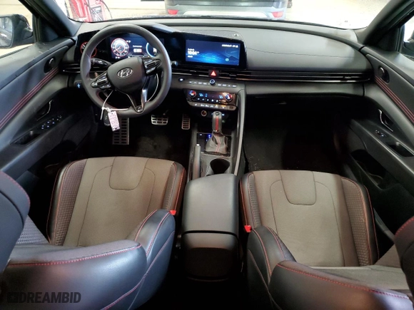 2023 Hyundai Elantra N Line with VIN KMHLR4AF6PU566918, listed as a Copart auction lot 49463305 with 14,360 mi miles and Salvage Title. Bid and sale history available at carsss.com. Image 8.