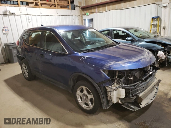 2017 Nissan Rogue S with VIN KNMAT2MV8HP587466, listed as a Copart auction lot 60726955 with 160,529 mi miles and Clean title. Bid and sale history available at DreamBid. Image 4.