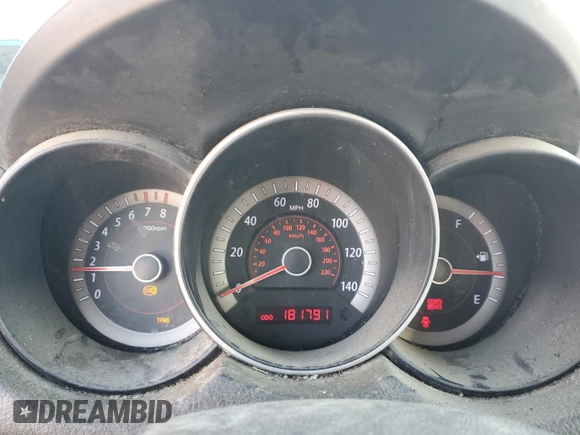2010 Kia Forte LX with VIN KNAFT4A25A5237934, listed as a Copart auction lot 82294894 with 181,791 mi miles and Non Repairable. Bid and sale history available at carsss.com. Image 9.