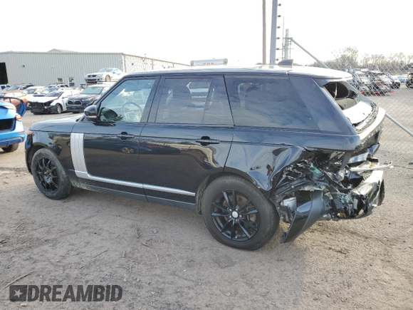2017 Land Rover Range Rover with VIN SALGR2FV6HA374954, listed as a Copart auction lot 82380564 with 76,293 mi miles and Salvage title. Bid and sale history available at DreamBid. Image 2.