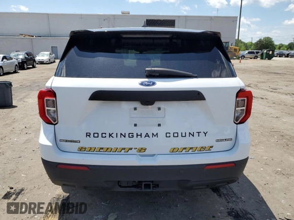 2022 Ford Police Interceptor Utility z VIN 1FM5K8AB5NGC14734, wystawiony jako Copart lot #55397525 z przebiegiem 43 026 mil mil oraz Szkody całkowita. Historia ofert i sprzedaży dostępna na DreamBid. Obrazek 6.