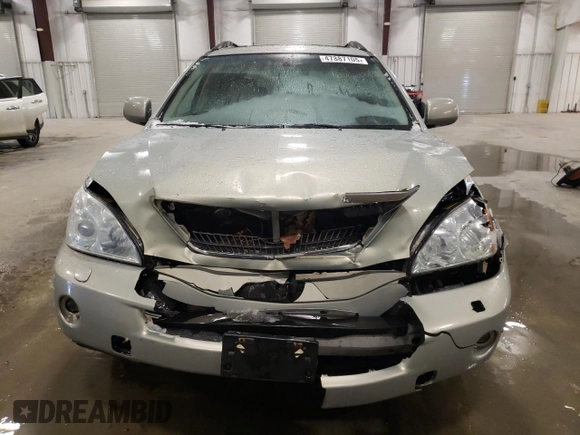 2006 Lexus RX 400h with VIN JTJHW31U060003622, listed as a Copart auction lot 47887105 with Not Provided miles and Salvage Title. Bid and sale history available at DreamBid. Image 5.