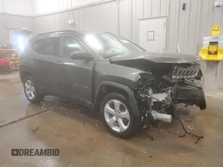 2018 Jeep Compass Latitude with VIN 3C4NJDBB9JT349493, listed as a Copart auction lot 80342714 with 56,041 mi miles and Salvage Title. Bid and sale history available at carsss.com. Image 4.