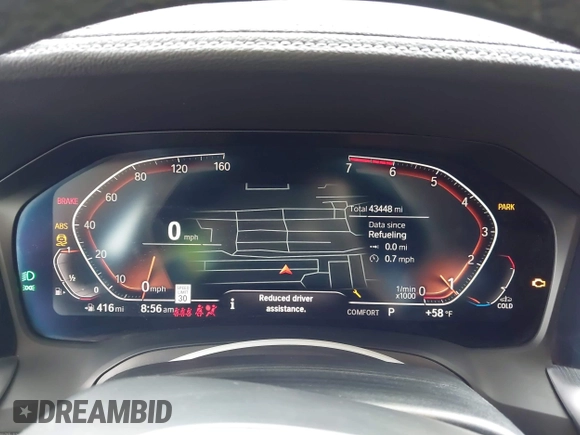 2019 BMW 3 Series 330i with VIN WBA5R1C56KAK07317, listed as a IAAI auction lot 42034264 with 43,448 mi miles and . Bid and sale history available at DreamBid. Image 7.