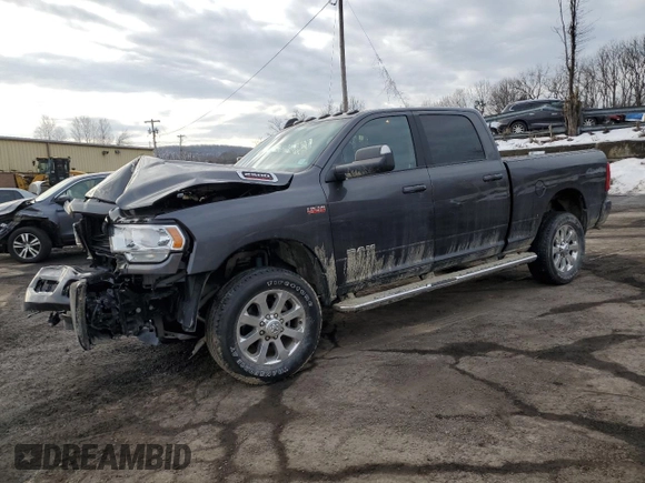 2022 Ram 2500 Big Horn with VIN 3C6UR5DJ6NG380124, listed as a Copart auction lot 45167495 with 41,428 mi miles and Salvage Title. Bid and sale history available at carsss.com. Image 1.