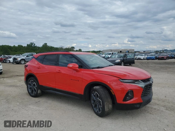2020 Chevrolet Blazer RS z VIN 3GNKBKRS8LS573512, wystawiony jako Copart lot #58736815 z przebiegiem Nie podano mil oraz Szkoda całkowita • Salvage title. Historia ofert i sprzedaży dostępna na DreamBid. Obrazek 4.
