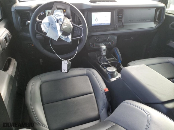 2022 Ford Bronco with VIN 1FMEE5DHXNLB66399, listed as a Copart auction lot 80951104 with 38,140 mi miles and Salvage Title. Bid and sale history available at carsss.com. Image 8.