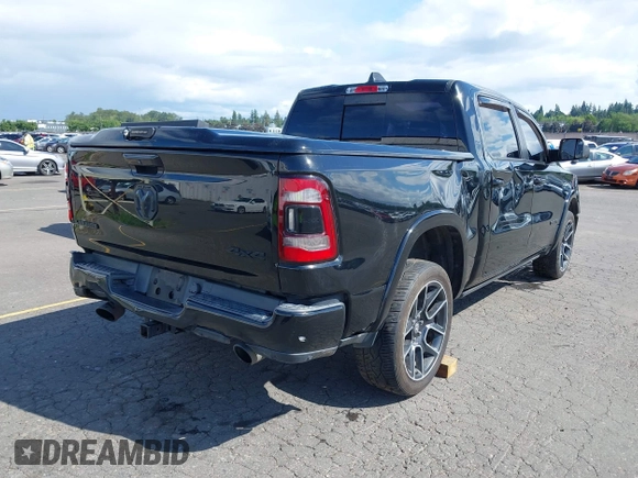 2019 Ram 1500 Laramie z VIN 1C6SRFJT1KN612909, wystawiony jako IAAI lot #42305653 z przebiegiem 105 018 mil mil oraz . Historia ofert i sprzedaży dostępna na DreamBid. Obrazek 4.