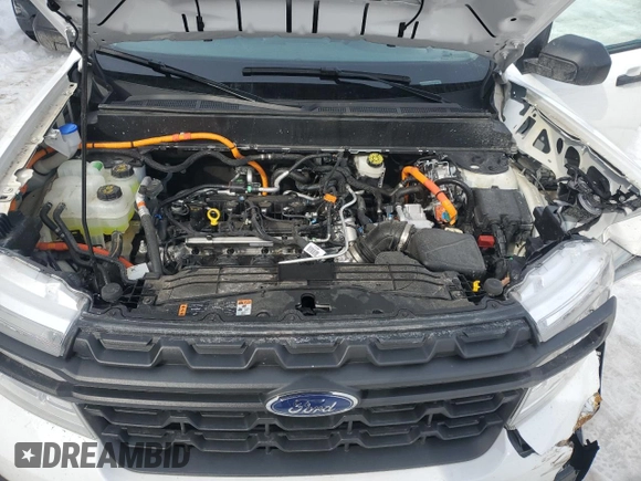 2024 Ford Maverick XL with VIN 3FTTW8A35RRA37075, listed as a Copart auction lot 46917235 with 21,664 mi miles and Salvage Title. Bid and sale history available at DreamBid. Image 11.