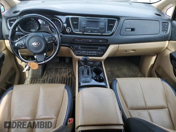 2016 Kia Sedona SX with VIN KNDMC5C17G6155629, listed as a Copart auction lot 53258945 with 178,967 mi miles and Clean Title. Bid and sale history available at carsss.com. Image 8.