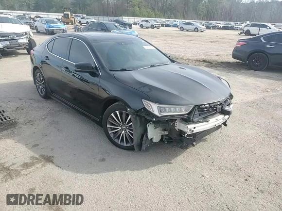 2018 Acura TLX Advance with VIN 19UUB3F72JA004095, listed as a Copart auction lot 45872825 with 101,214 mi miles and Salvage title. Bid and sale history available at DreamBid. Image 10.