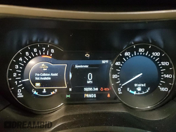 2019 Lincoln MKZ Reserve I with VIN 3LN6L5C92KR629623, listed as a Copart auction lot 51286105 with 59,295 mi miles and Salvage title. Bid and sale history available at DreamBid. Image 9.