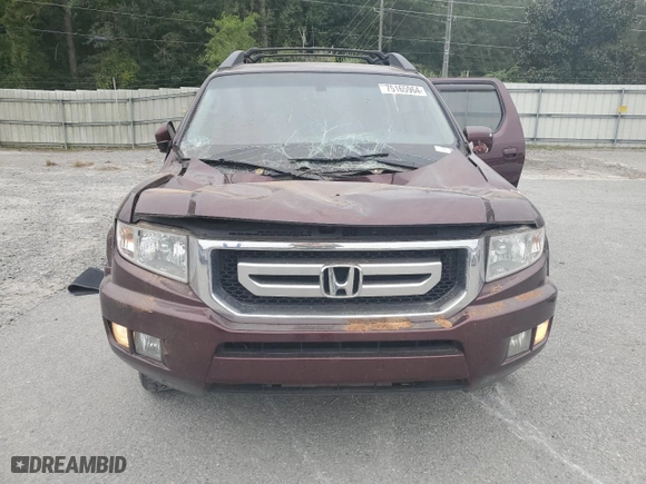 2011 Honda Ridgeline RTL with VIN 5FPYK1F58BB006887, listed as a Copart auction lot 75165964 with 153,615 mi miles and Salvage Title. Bid and sale history available at carsss.com. Image 5.