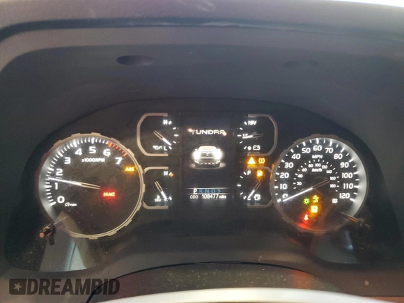 2018 Toyota Tundra 2WD SR5 with VIN 5TFFY5F13JX236733, listed as a Copart auction lot 46933945 with 108,477 mi miles and Salvage Title. Bid and sale history available at carsss.com. Image 9.