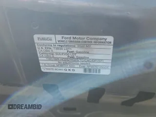 2022 Ford Escape SE с VIN 1FMCU0G63NUA45439, выставлен на аукционе IAAI как лот 42556163 с пробегом 76 088 миль миль и . История ставок и продаж доступна на DreamBid. Изображение 5.