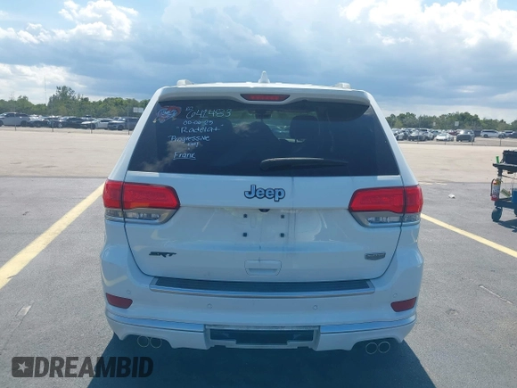 2015 Jeep Grand Cherokee Summit with VIN 1C4RJEJG5FC105038, listed as a IAAI auction lot 42555024 with 133,077 mi miles and . Bid and sale history available at DreamBid. Image 17.