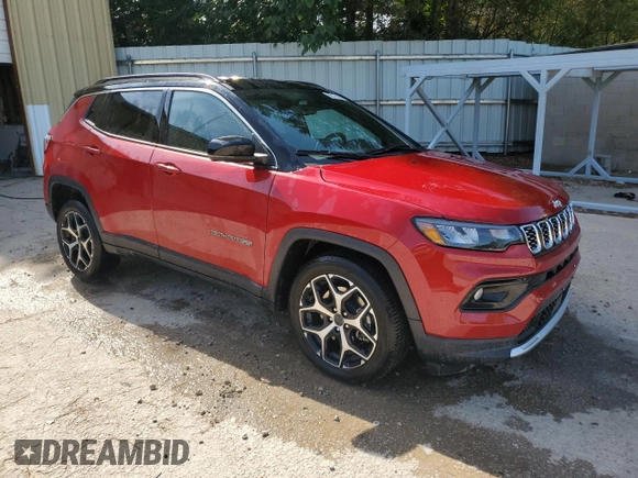 2025 Jeep Compass Limited with VIN 3C4NJDCN8ST560954, listed as a Copart auction lot 63038015 with 8,696 mi miles and Clean title. Bid and sale history available at DreamBid. Image 4.