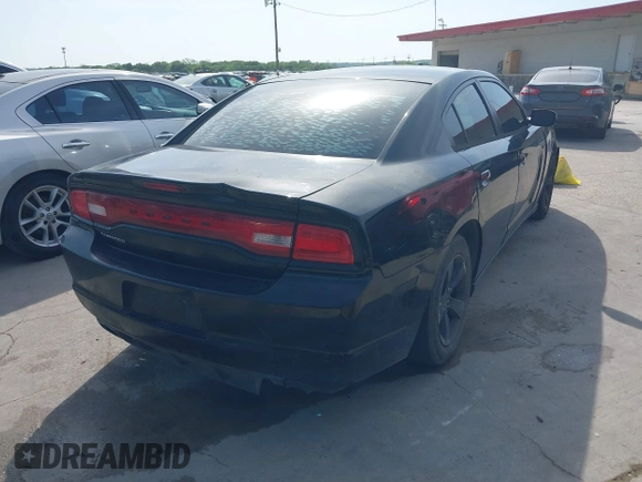 2014 Dodge Charger SE with VIN 2C3CDXBG9EH329419, listed as a IAAI auction lot 42025607 with 166,875 mi miles. Bid and sale history available at carsss.com. Image 4.