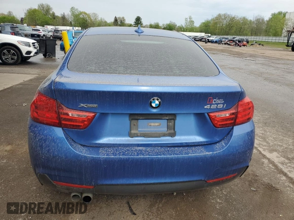 2015 BMW 4 Series 428i xDrive with VIN WBA4C9C53FG135250, listed as a Copart auction lot 56760725 with 52,564 mi miles and Clean title. Bid and sale history available at DreamBid. Image 6.