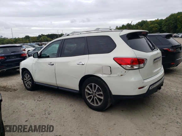 2014 Nissan Pathfinder S z VIN 5N1AR2MM4EC705596, wystawiony jako Copart lot #72656534 z przebiegiem 57 357 mil mil oraz Czysty tytuł • Clean title. Historia ofert i sprzedaży dostępna na DreamBid. Obrazek 2.
