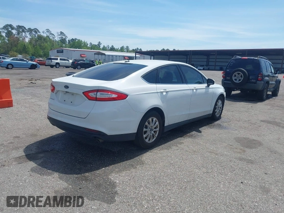 2016 Ford Fusion S with VIN 3FA6P0G79GR163447, listed as a IAAI auction lot 41879027 with 229,957 mi miles. Bid and sale history available at carsss.com. Image 4.