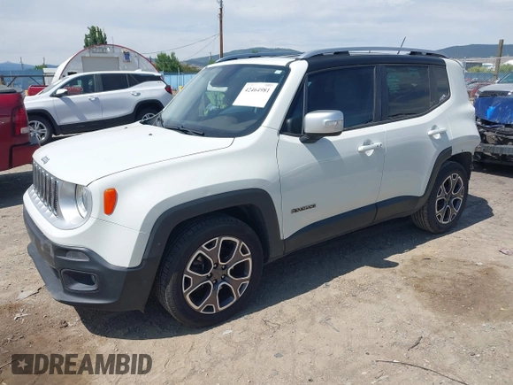 2016 Jeep Renegade Limited с VIN ZACCJADT4GPC89599, выставлен на аукционе IAAI как лот 42464981 с пробегом 154 272 миль миль и . История ставок и продаж доступна на DreamBid. Изображение 2.