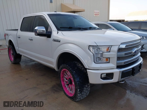 2017 Ford F-150 XL with VIN 1FTEW1EF6HFB51909, listed as a IAAI auction lot 41746813 with 152,219 mi miles. Bid and sale history available at carsss.com. Image 1.