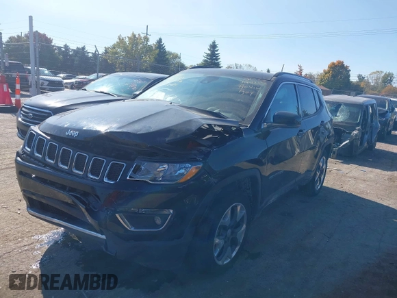 2021 Jeep Compass Limited with VIN 3C4NJDCB0MT575716, listed as a IAAI auction lot 40622338 with 47,057 mi miles and . Bid and sale history available at carsss.com. Image 17.