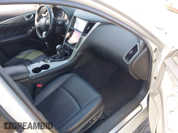 2017 Infiniti Q50 2.0t with VIN JN1CV7AP3HM642206, listed as a IAAI auction lot 41437630 with 122,612 mi miles. Bid and sale history available at carsss.com. Image 5.