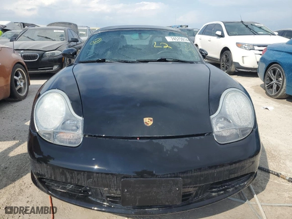 2004 Porsche Boxster S with VIN WP0CB29854U660321, listed as a Copart auction lot 74575914 with 0 mi miles and Non Repairable. Bid and sale history available at carsss.com. Image 5.