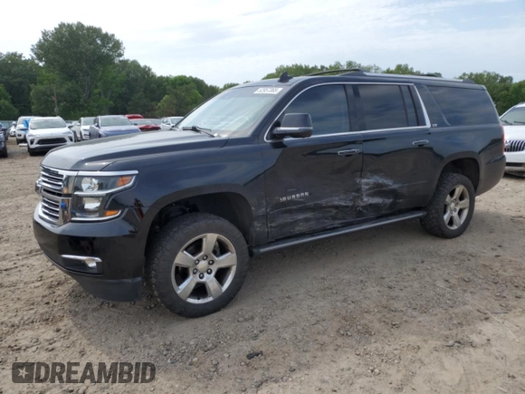 2015 Chevrolet Suburban LTZ with VIN 1GNSKKKC1FR624679, listed as a Copart auction lot 52957365 with 71,194 mi miles and Salvage Title. Bid and sale history available at DreamBid. Image 1.