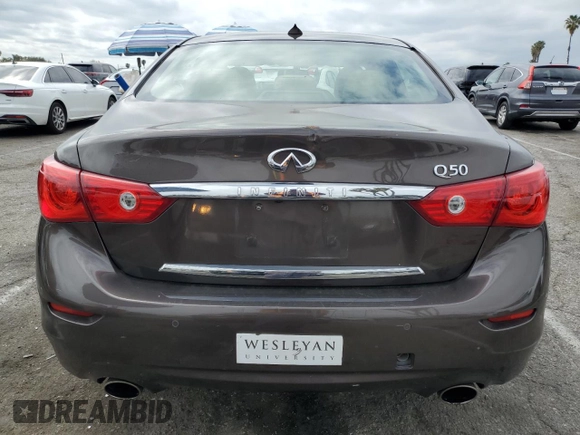 2014 Infiniti Q50 Hybrid Premium с VIN JN1AV7AP0EM691043, выставлен на аукционе Copart как лот 50598135 с пробегом 78 243 миль миль и Списание • Salvage title. История ставок и продаж доступна на DreamBid. Изображение 6.