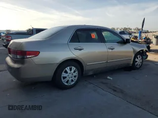 2003 Honda Accord LX with VIN 1HGCM563X3A108447, listed as a Copart auction lot 60288235 with 142,381 mi miles and Salvage title. Bid and sale history available at DreamBid. Image 3.