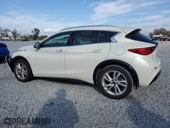 2019 Infiniti QX30 Luxe with VIN SJKCH5CP0KA011537, listed as a Copart auction lot 42984935 with 45,198 mi miles and Non repairable. Bid and sale history available at DreamBid. Image 2.