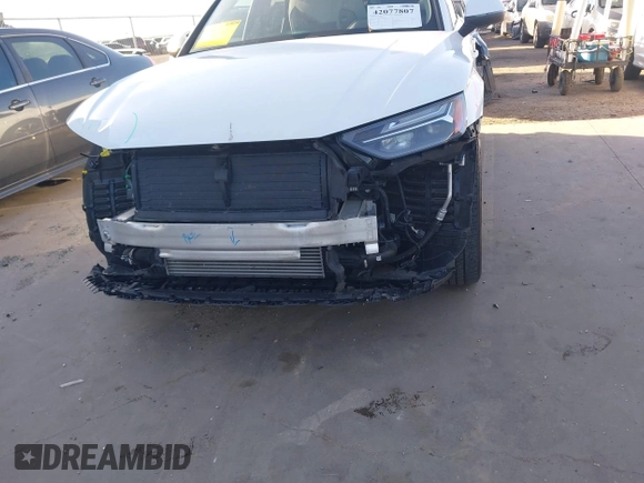 2022 Audi Q5 S line Premium Plus with VIN WA1EAAFY7N2116498, listed as a IAAI auction lot 42077807 with 24,996 mi miles and . Bid and sale history available at DreamBid. Image 6.