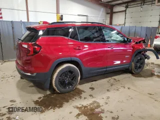 2022 GMC Terrain AT4 with VIN 3GKALYEV2NL170227, listed as a Copart auction lot 44618195 with 68,381 mi miles and Salvage Title. Bid and sale history available at DreamBid. Image 3.