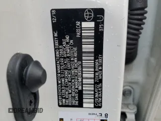 2019 Toyota C-HR XLE with VIN NMTKHMBX8KR084750, listed as a Copart auction lot 47681295 with 43,661 mi miles and Non Repairable. Bid and sale history available at carsss.com. Image 15.
