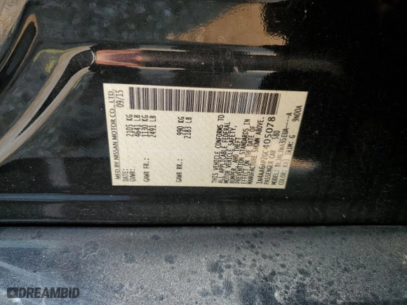2016 Nissan Maxima 3.5 SL with VIN 1N4AA6AP2GC405078, listed as a Copart auction lot 50555095 with 76,980 mi miles and Salvage Title. Bid and sale history available at carsss.com. Image 12.