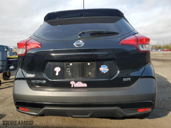 2018 Nissan Kicks SR with VIN 3N1CP5CUXJL528981, listed as a Copart auction lot 49956335 with 0 mi miles and Salvage Title. Bid and sale history available at carsss.com. Image 6.