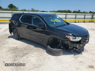 2020 Chevrolet Traverse LS with VIN 1GNERFKW7LJ160785, listed as a Copart auction lot 55122745 with 101,144 mi miles and Non repairable. Bid and sale history available at DreamBid. Image 4.
