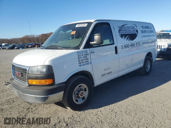2016 GMC Savana Cargo z VIN 1GTW7AFFXG1272745, wystawiony jako Copart lot #43841475 z przebiegiem 248 561 mil mil oraz Szkoda całkowita • Salvage title. Historia ofert i sprzedaży dostępna na DreamBid. Obrazek 1.