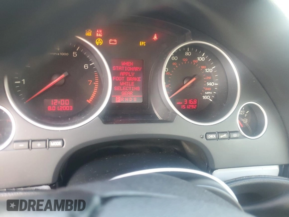 2005 Audi A4 1.8T with VIN WAUAC48H05K007522, listed as a Copart auction lot 77633904 with 151,292 mi miles and Salvage Title. Bid and sale history available at carsss.com. Image 9.