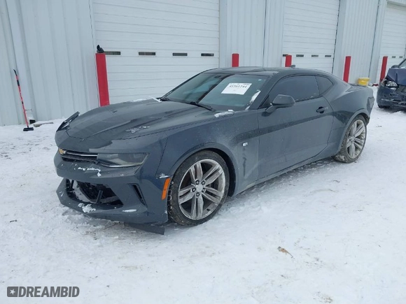 2016 Chevrolet Camaro 1LT with VIN 1G1FB1RS9G0184243, listed as a IAAI auction lot 41561244 with 104375 miles. Bid and sale history available at carsss.com. Image 2.