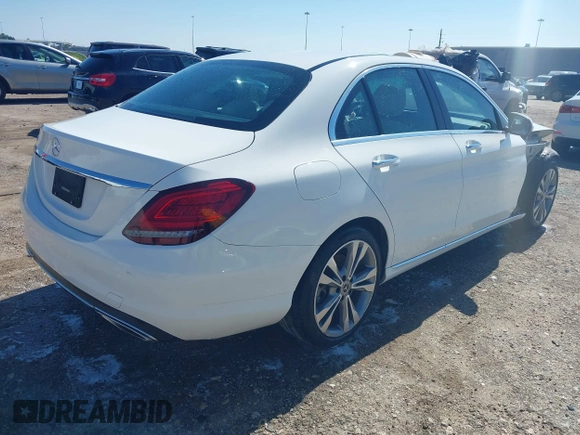 2020 Mercedes-Benz C 300 with VIN 55SWF8DB5LU327808, listed as a IAAI auction lot 41527943 with 31,642 mi miles and . Bid and sale history available at carsss.com. Image 4.